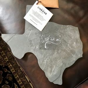 Texas shaped slate cheese board